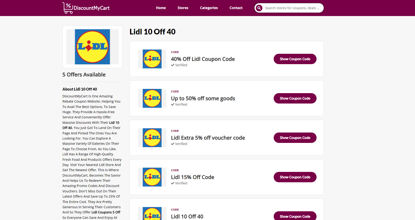 Lidl DiscountMyCart